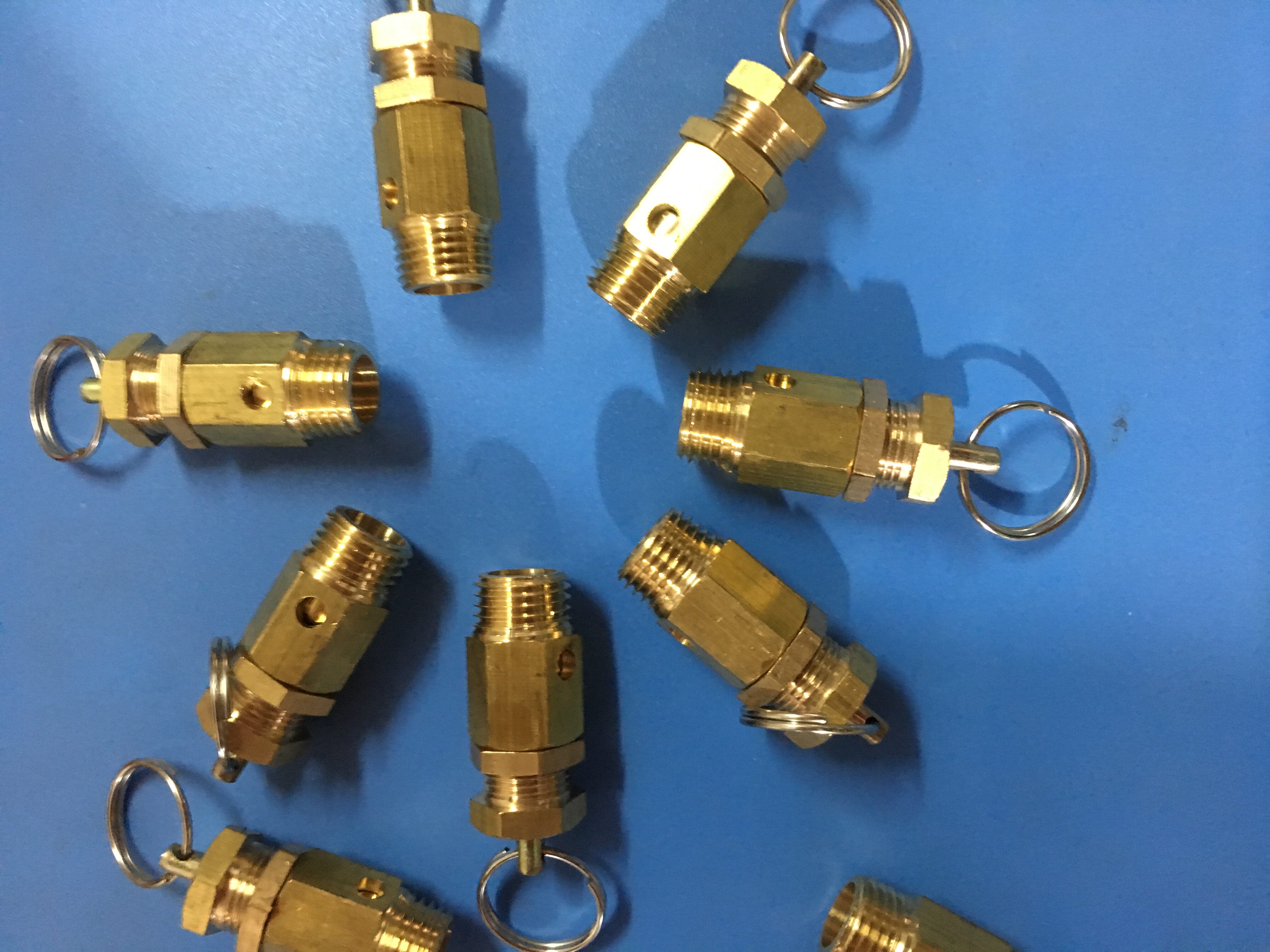 一折空压机安全阀_全铜复盛六角空压机安全阀 a21w-16t泄压阀排气放气