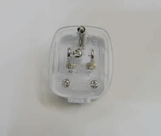 美标电源插头美规可折电源接线插头纯铜美式插头10a 2扁1圆_7折现价3