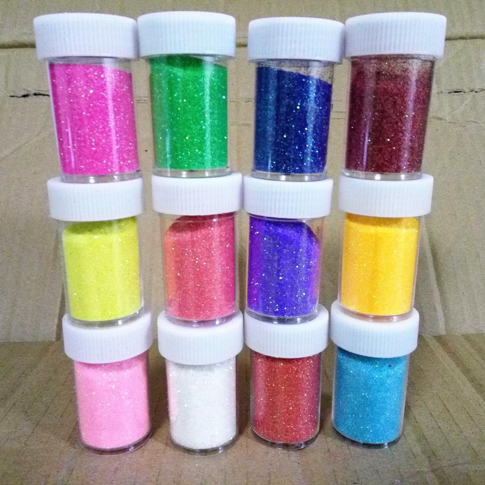 闪光粉尖嘴瓶装亮粉金葱粉彩色金粉胶儿童diy美甲闪粉炫彩珠光粉