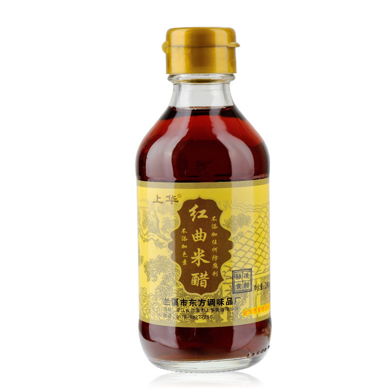 纯米醋_正品金华上华红曲米醋200ml纯粮食古法酿造米醋蘸饺子海鲜专用