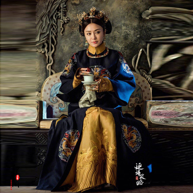 影视古装如懿传同款古装清朝女古装格格服旗服满族古装皇后演出服