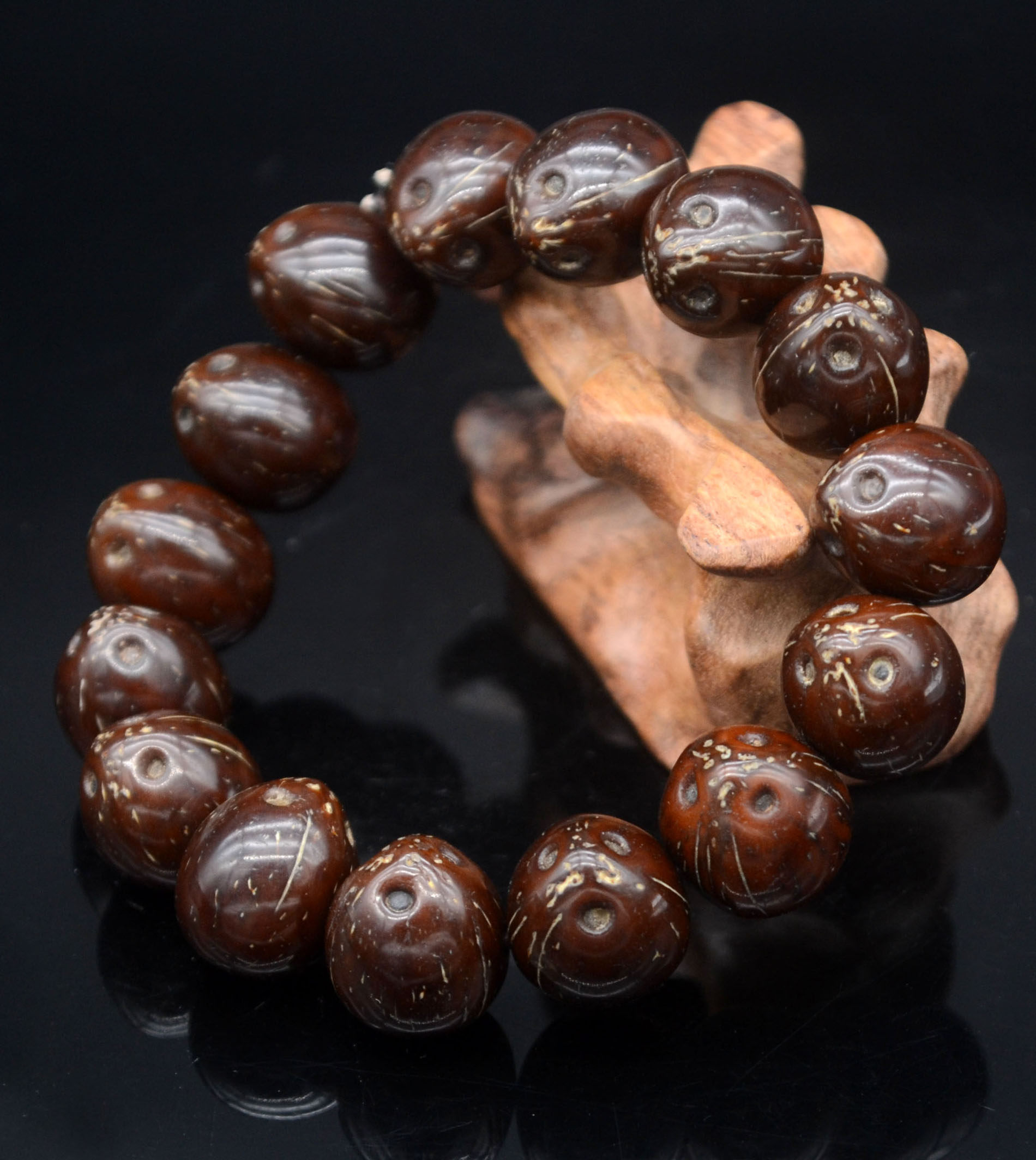 一折眼佛珠_招财鼠菩提籽手串紫金鼠菩提精抛手串三眼菩提佛珠老鼠