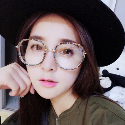 ytk 学院风文艺 眼镜框方框圆脸眼镜框百搭韩版平光镜男女防辐射