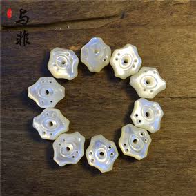 精品深海 螺钿鱼骨圈子吊坠发圈背云挂环圆环 文玩佛珠手串配饰