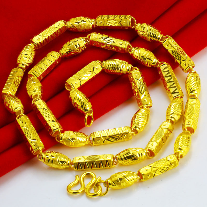 一折男士项链黄金正品