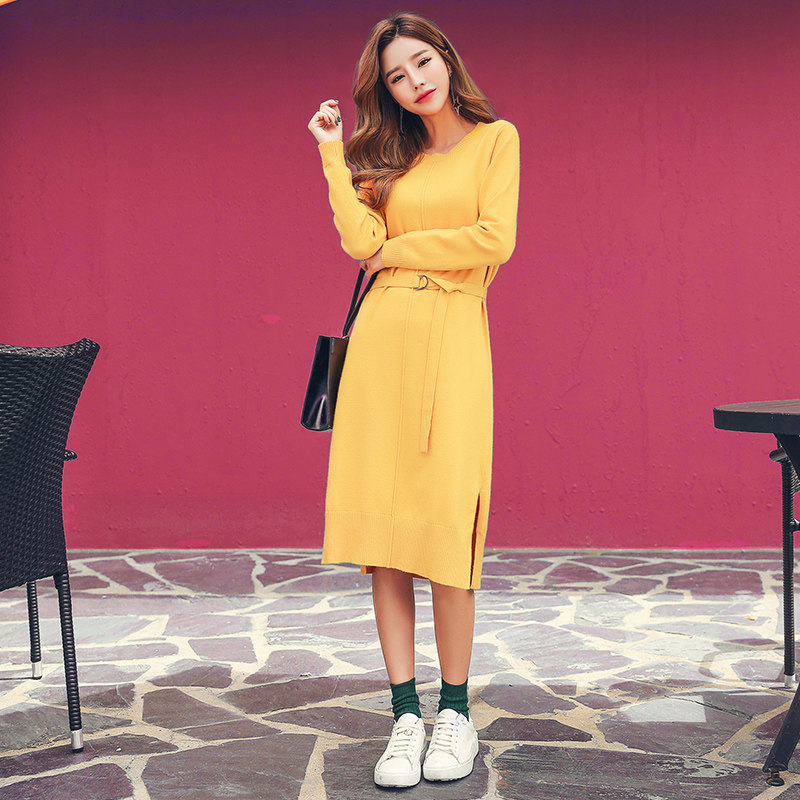 纯纯的黄裙子,好看到招妒忌