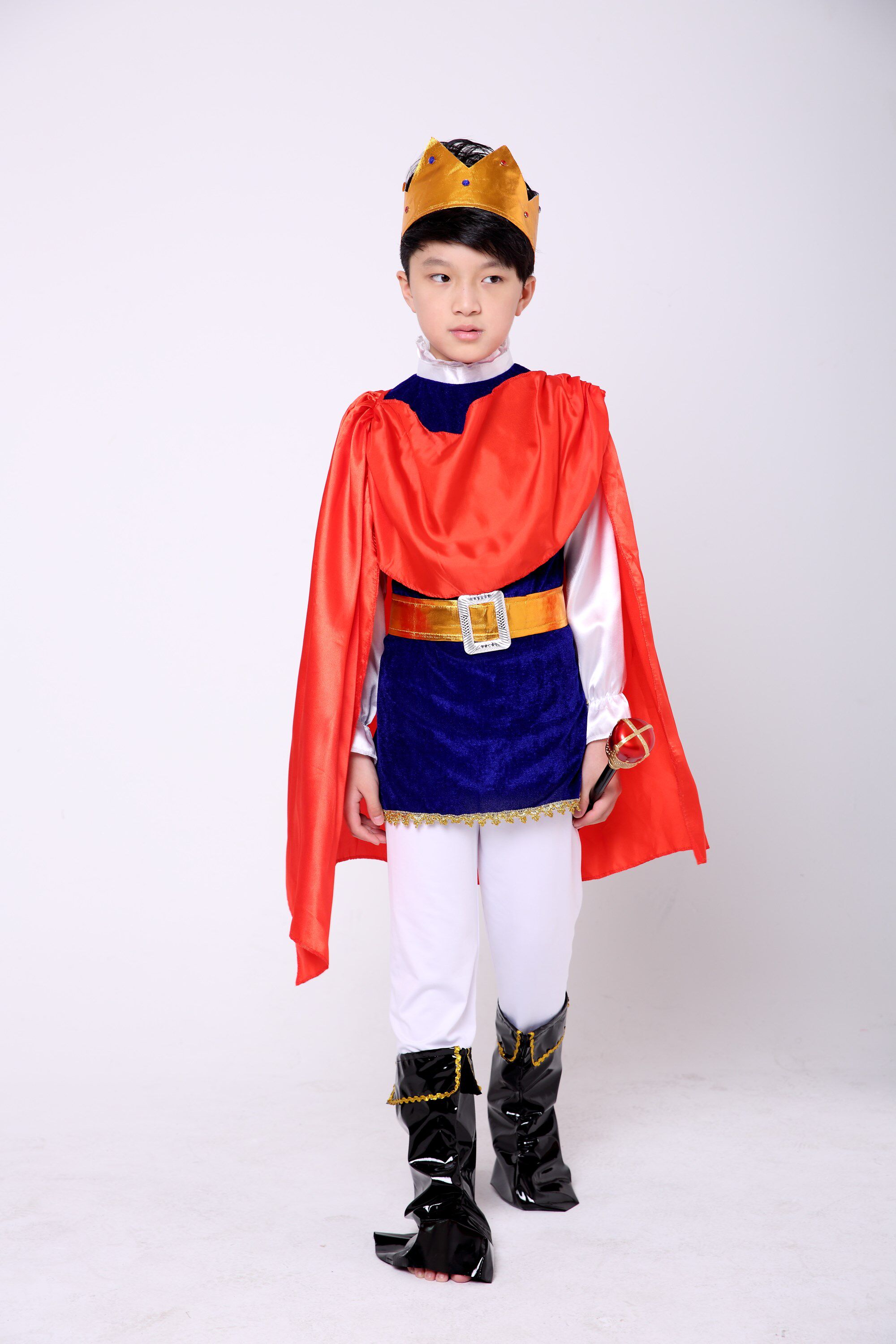 万圣节儿童服装男童王子衣服国王套装角色扮演cosply服装男演出服