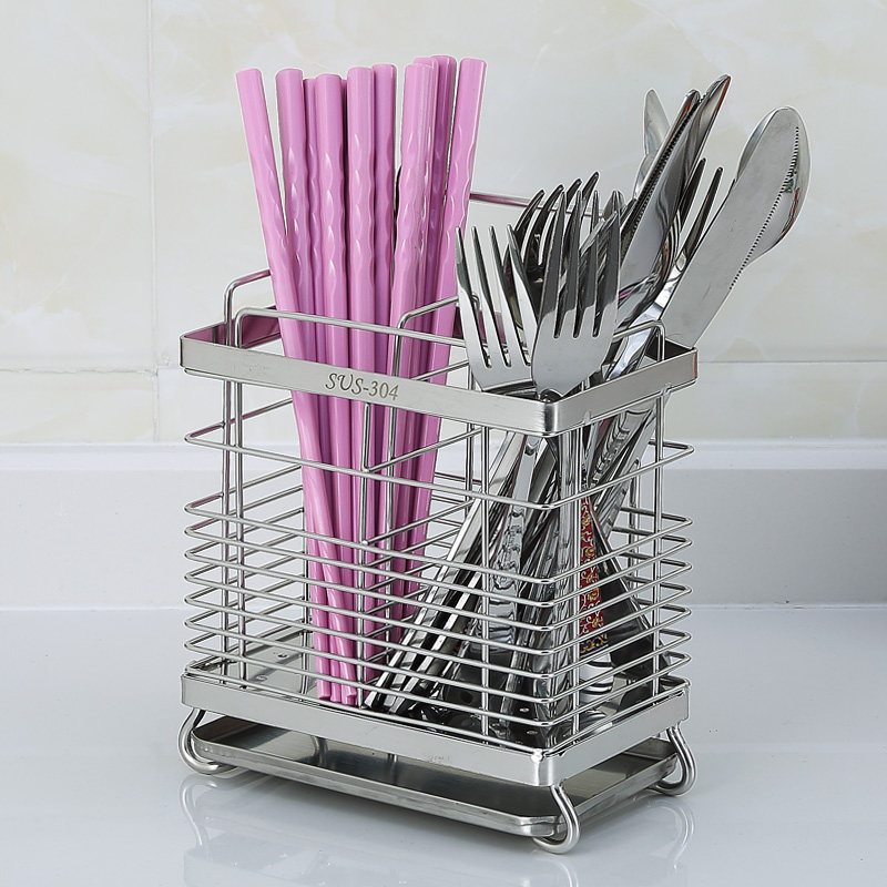 304不锈钢筷架筷笼筷子盒收纳沥水架碗柜用筷子架餐具笼