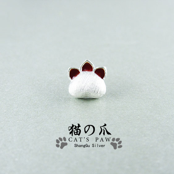 猫爪猫咪耳钉