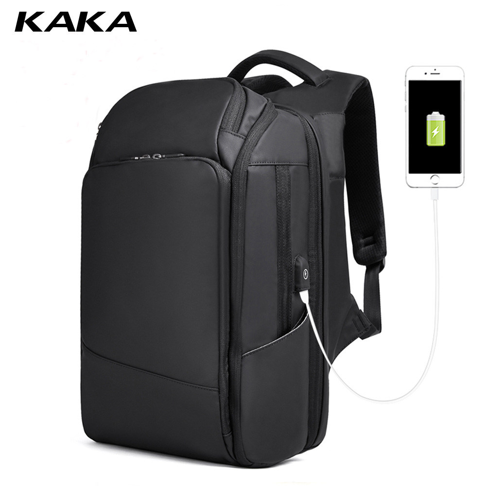 kaka包_kaka卡卡背包新款男士双肩包usb充电科技男包商务旅行16寸电脑
