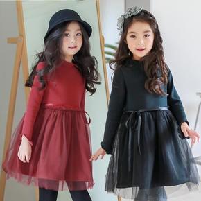 女童公主裙冬 厚