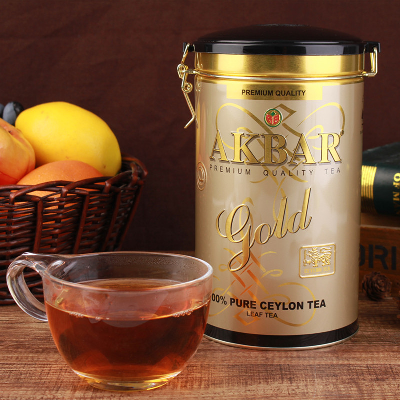 akbar 红茶茶叶锡兰红茶斯里兰卡红茶原装进口散装红茶叶450g罐装