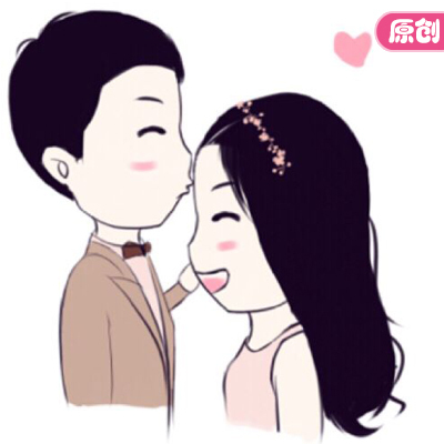 动漫设计q版豆眼头像情侣婚礼卡通形象真人物照片转漫画手绘订制