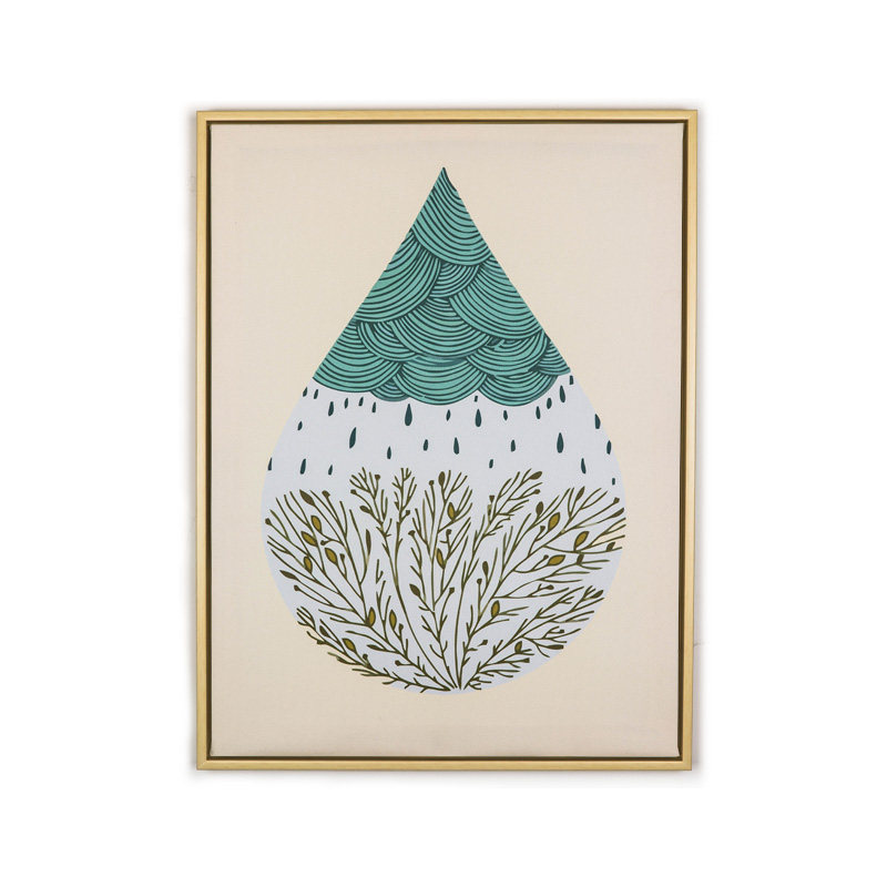 仿木纹环保窄边画框设计,嵌入式裱装,简约时尚,高级防水油画布,打理