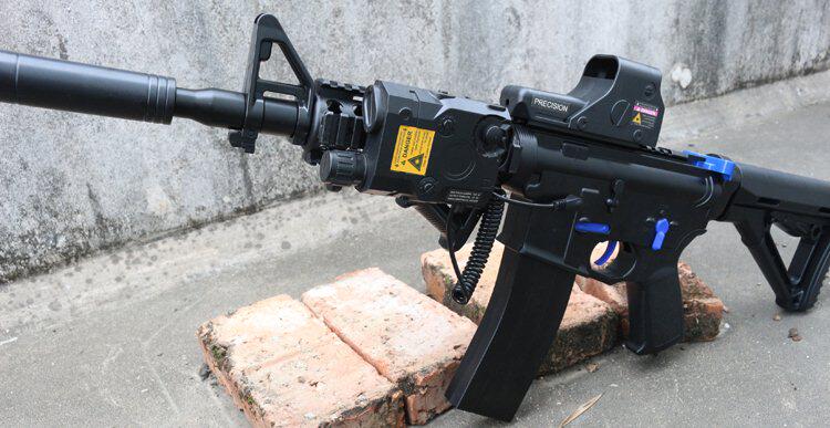 锦明2代8代m4下供弹电动连发水弹枪吸水晶蛋抢成人cs玩具枪可发射