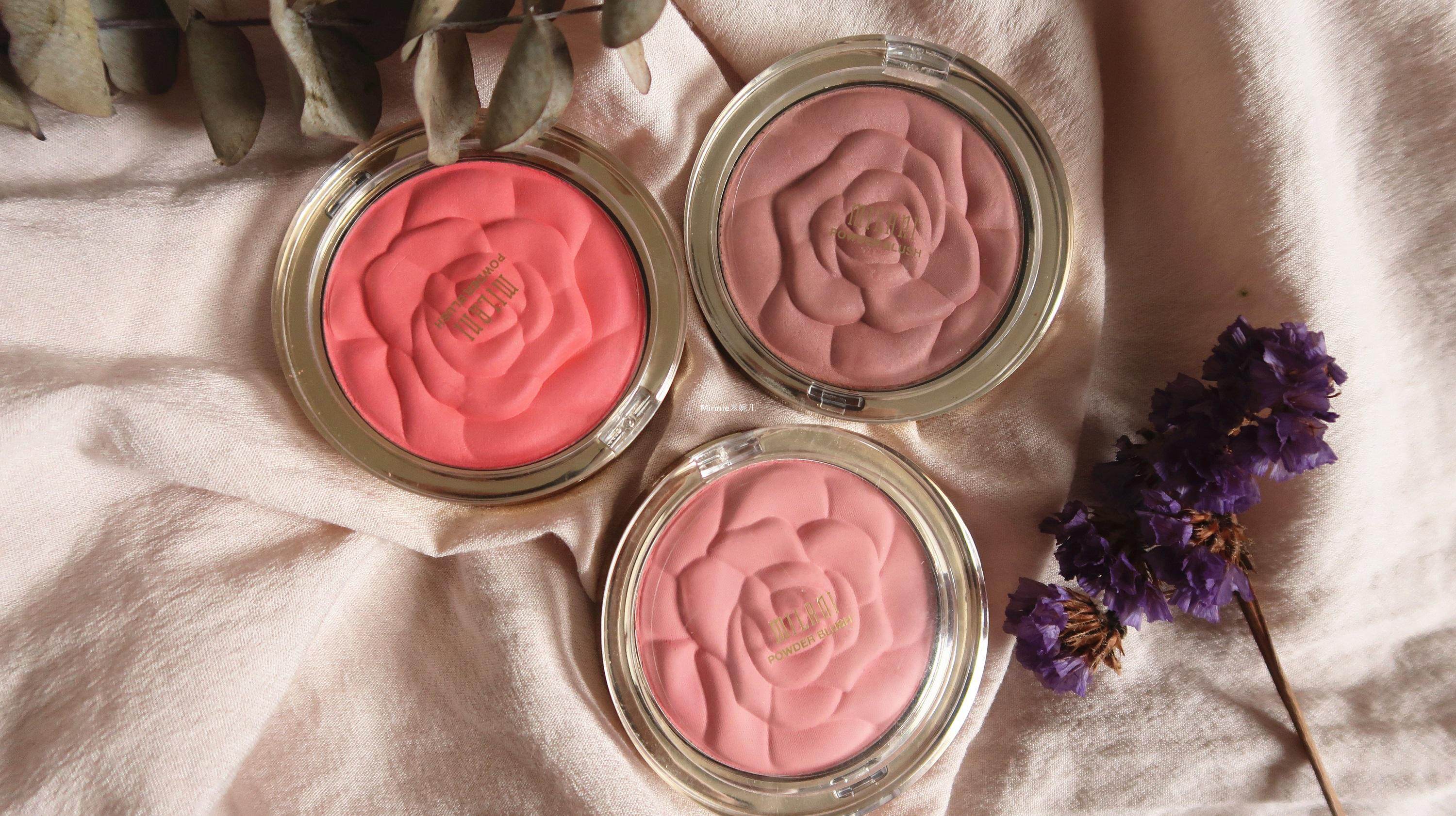 milani 浮雕玫瑰花瓣腮红 正品17g 气质温柔可爱提亮肤色显气色