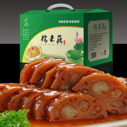 宝应糯米藕整箱团购桂花蜜汁莲藕 段宝应特产真空熟食甜糖藕12斤