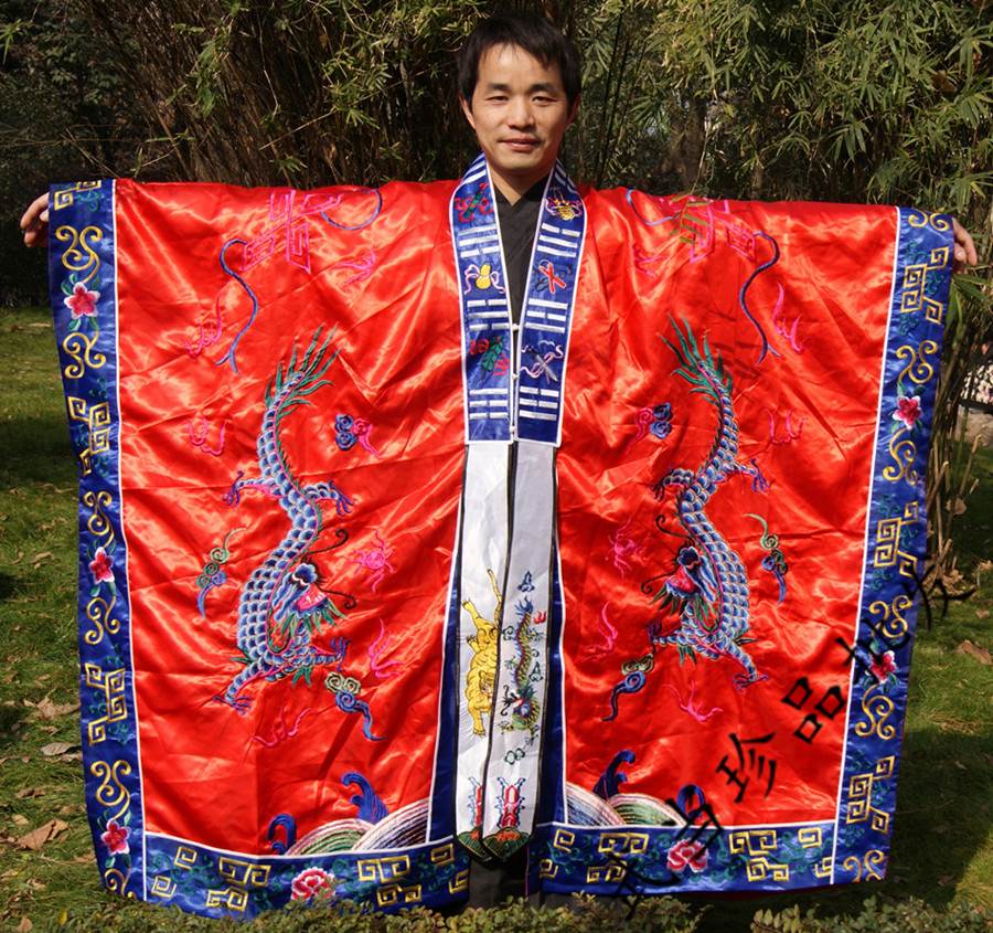 道士服装/道教法器/用品/道服法衣/道袍 太极 八卦衣 八卦经衣 黄