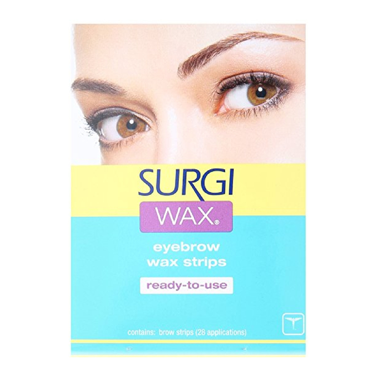 现货 美国surgi wax眉毛脱毛蜜蜡纸 眉毛贴纸 修眉脱毛专用28片