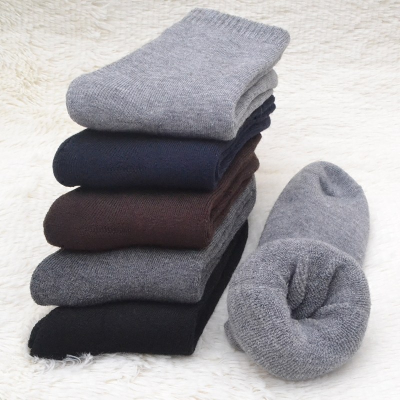 加厚男袜 冬季厚款_冬季袜子男纯棉加厚保暖加绒男士毛巾袜全棉中筒袜