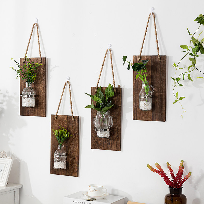 热销墙壁挂饰花_墙面装饰品壁挂花盆房间卧室小饰品家居挂件餐厅墙上