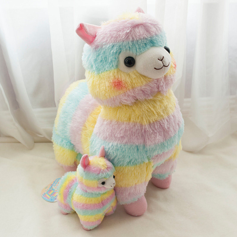 羊驼_日本alpacasso无敌美羊驼公仔草泥羊驼毛绒玩具alpaca小小羊驼