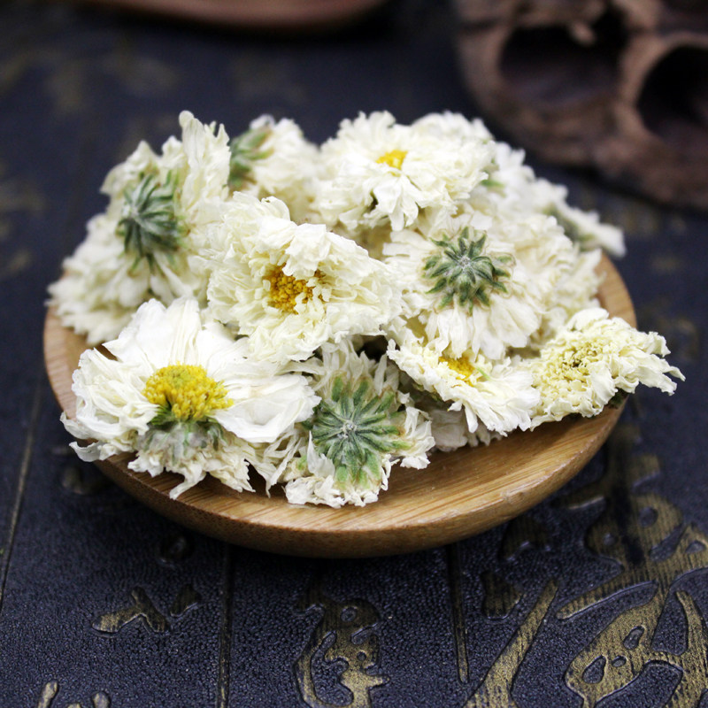 菊花茶 清热去火 杭白菊_黄山贡菊干菊花茶杭白菊花干花白菊花清热