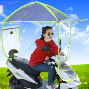 电动车遮阳伞安装方法