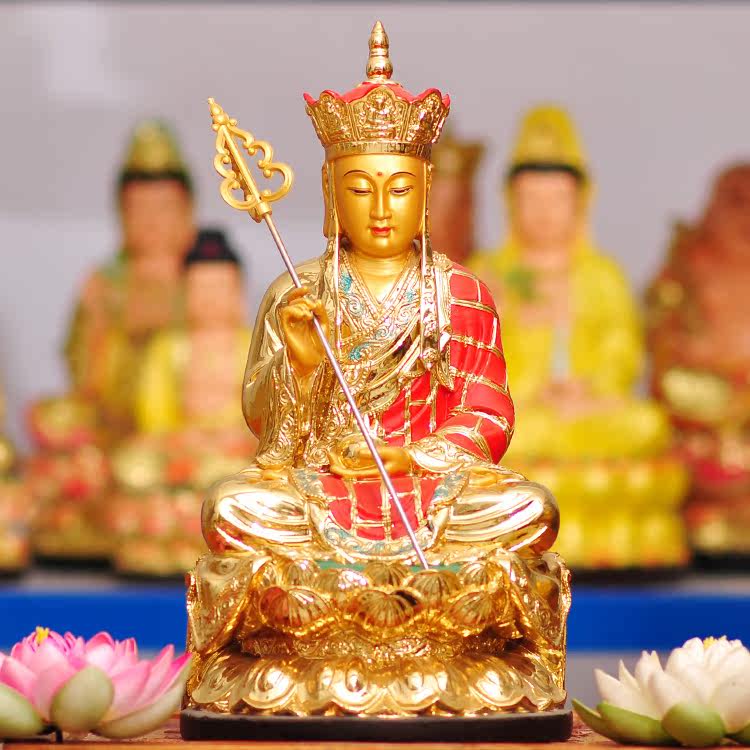 镇宅辟邪保平安供奉摆件 树脂佛像 本愿菩萨 地藏 地藏王菩萨16寸