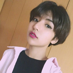 假发女短发圆脸帅气中性齐耳短直发bobo头蓬松逼真自然男全头套式