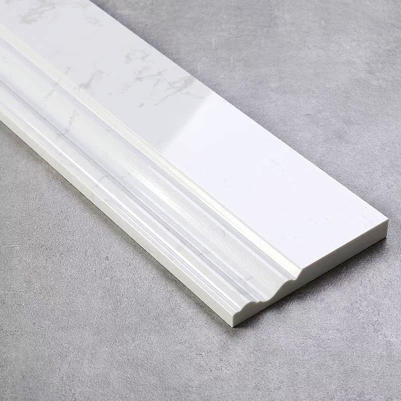 一折踢脚线 瓷砖 石材_爵士白大理石踢脚线通体瓷砖客厅地板砖人造