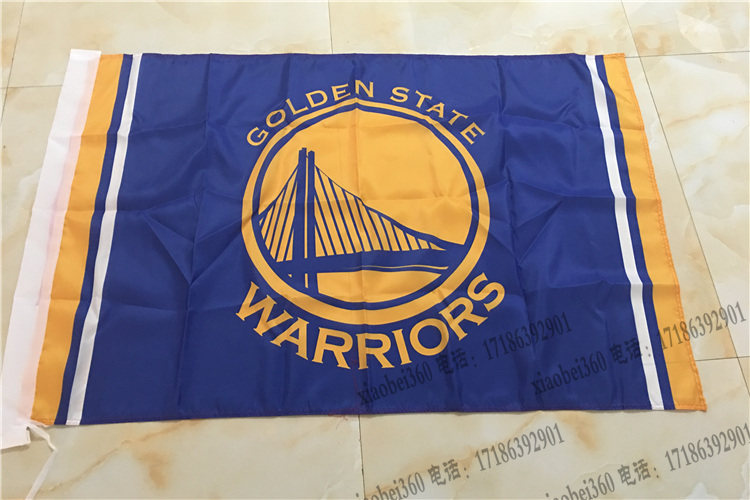 nba队旗 金州勇士队队旗 全套nba球队旗帜定做 美职蓝
