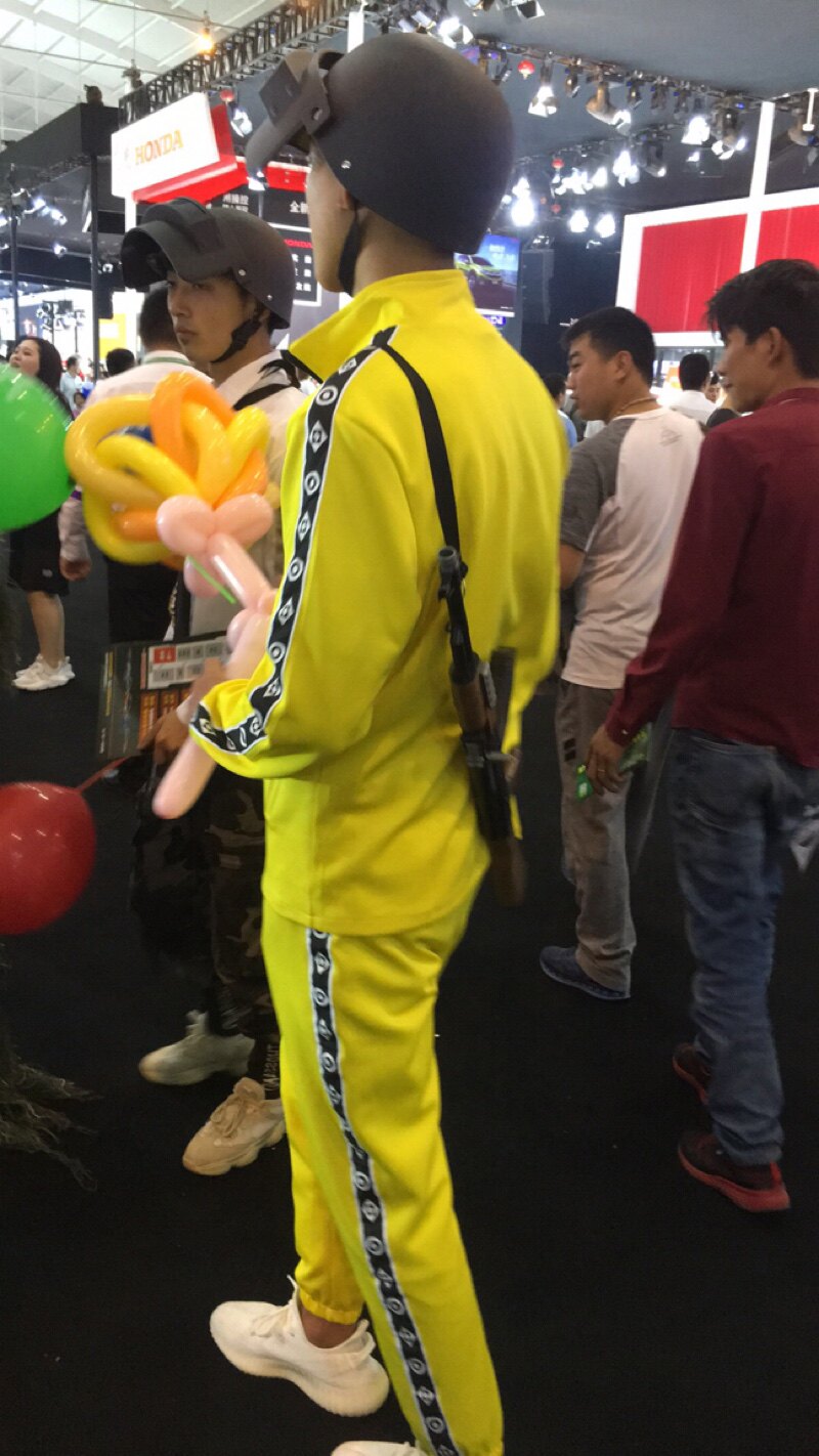 绝地求生吃鸡cos服小黄衣美团服cos服装小黄服 现货包邮!