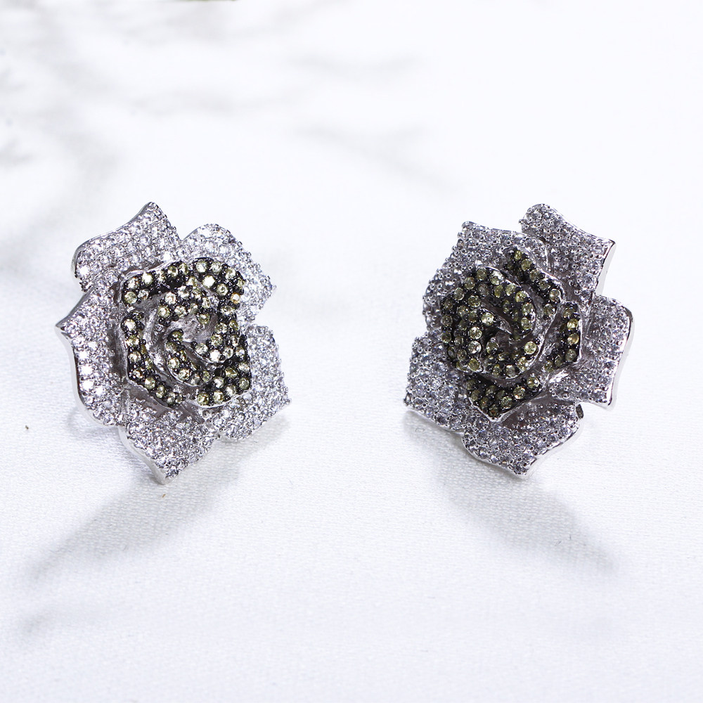 梦年华花形设计耳钉 女 甜美个性学生潮人气质显脸瘦耳饰品耳环