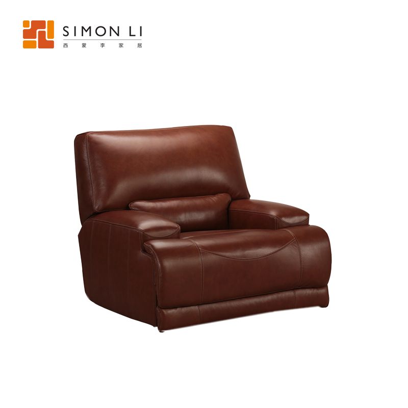simonli西蒙李 真皮沙发头层牛皮组合功能电动摇椅沙发m082