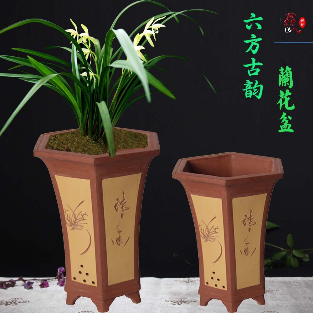 特价兰花盆 紫砂
