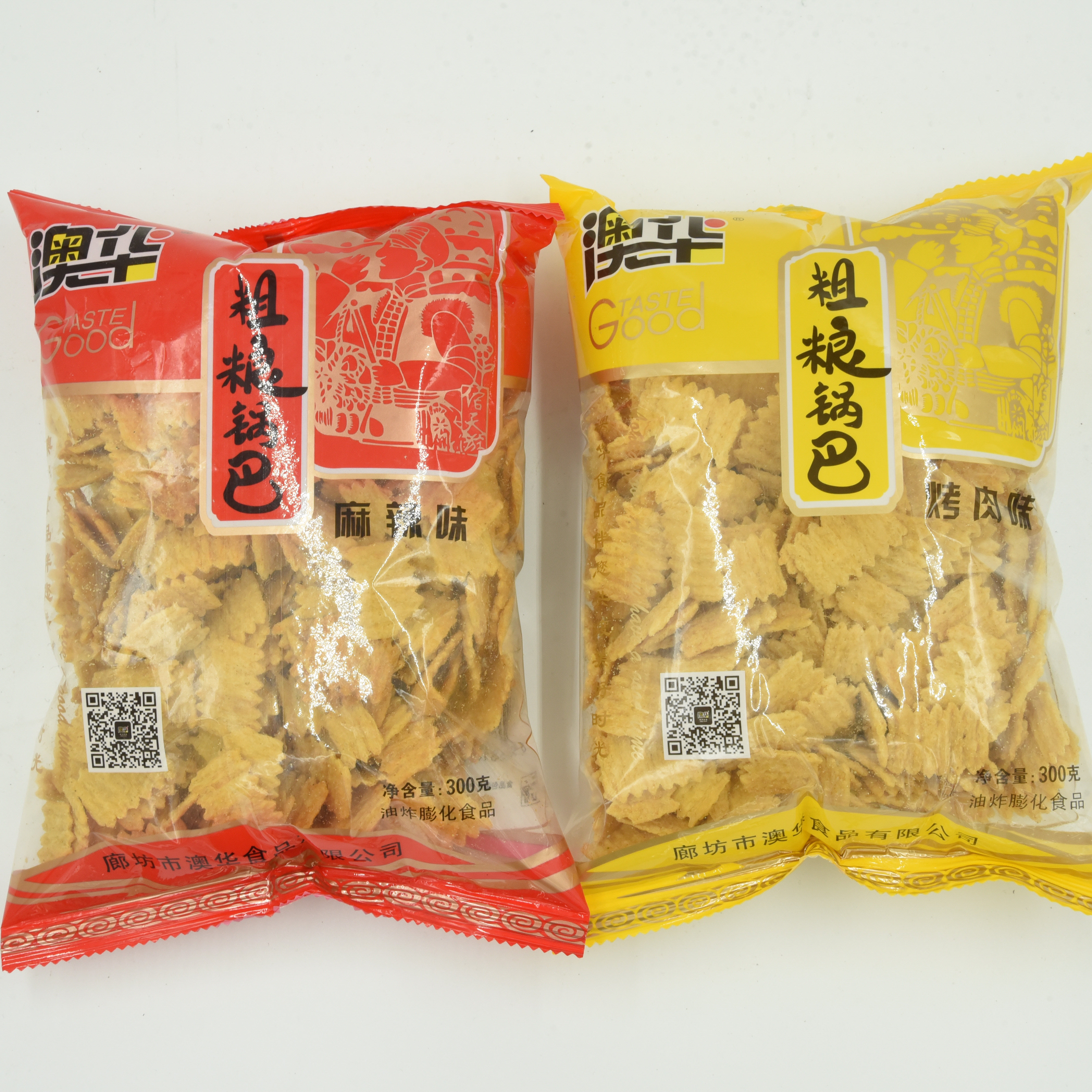 办公室零食 麻辣味_澳华粗粮锅巴麻辣味烤肉味300g 玉米小麦锅巴办公