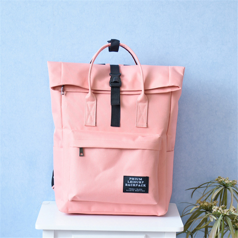 POY新款chic书包女港风韩国森系电脑背包男韩