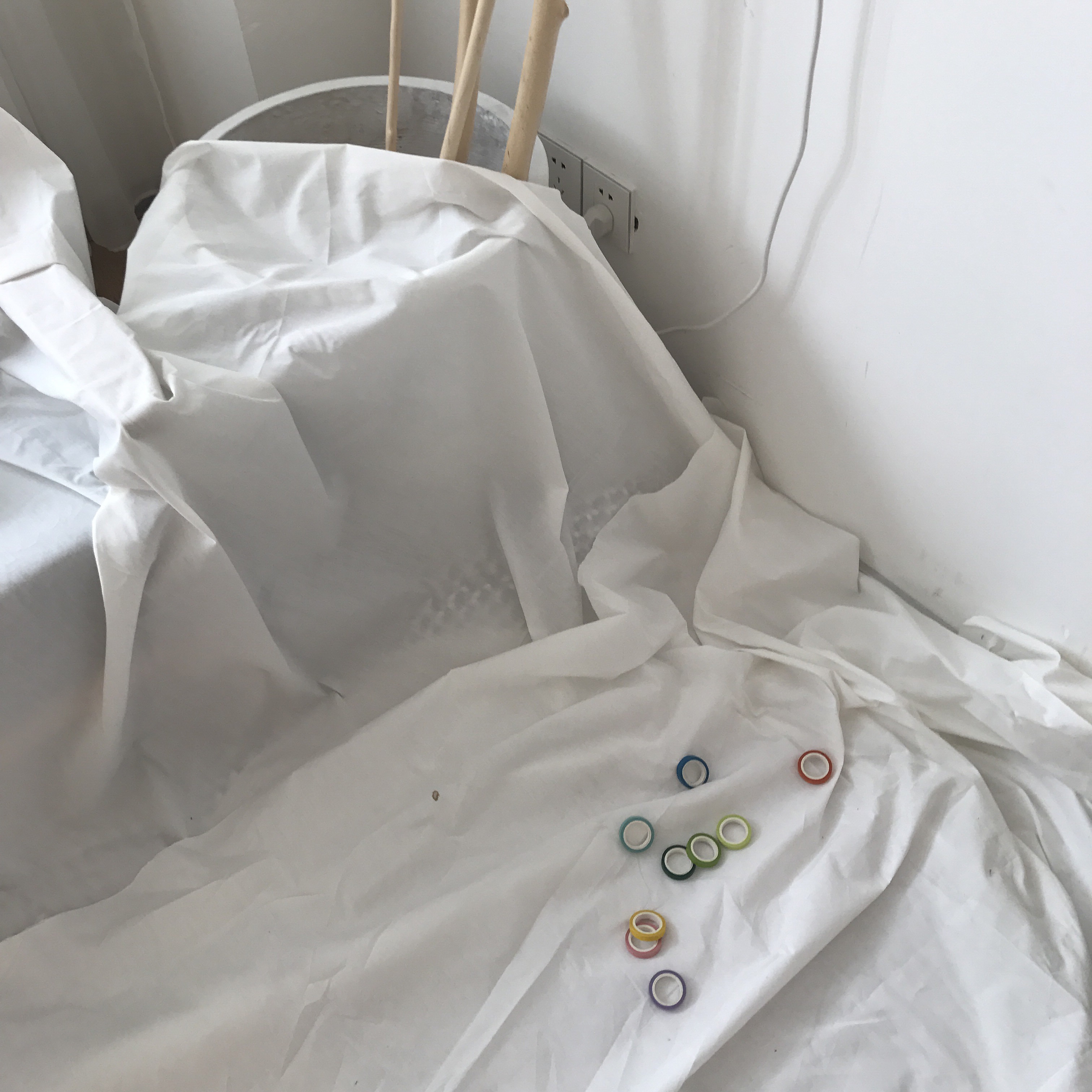 hw 简约ins风韩拍道具白色背景布地板拍摄模特拍摄平铺使用
