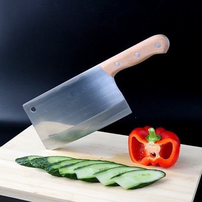 正华大号菜刀家用锻打不锈钢刀具德厨房切菜刀锋利切片刀国厨师刀