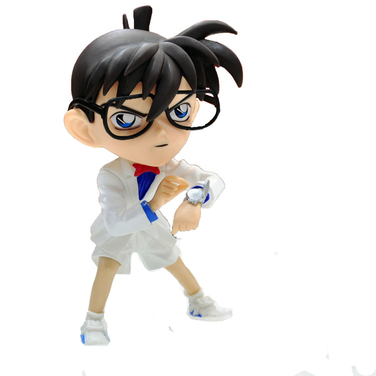 2个包邮 柯南手办玩具conan工藤新一江户川公仔玩偶摆件生日礼物