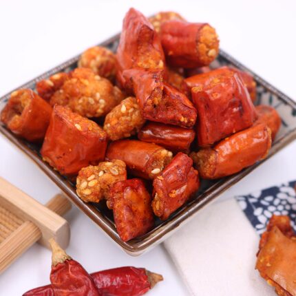 展示与对比:贵州特产香脆椒手工小吃干辣椒香酥椒油炸零食辣椒贵三红2