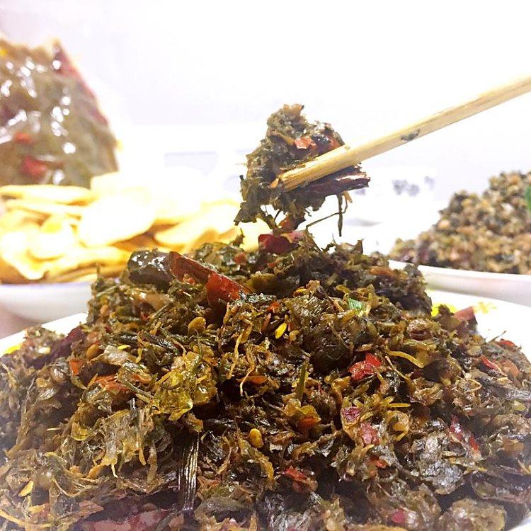 张家界湘西野生胡葱自制特产野菜野葱下饭菜