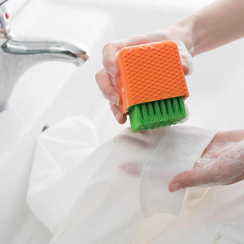 happy mom/开心妈妈硅胶洗衣刷软毛家用多功能洗鞋刷内衣内裤刷子