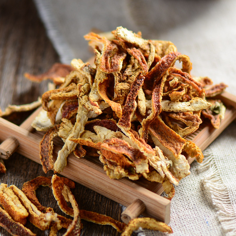 奥淼中药材 正宗新会陈皮丝干老陈皮茶橘皮桔子皮桔皮500g