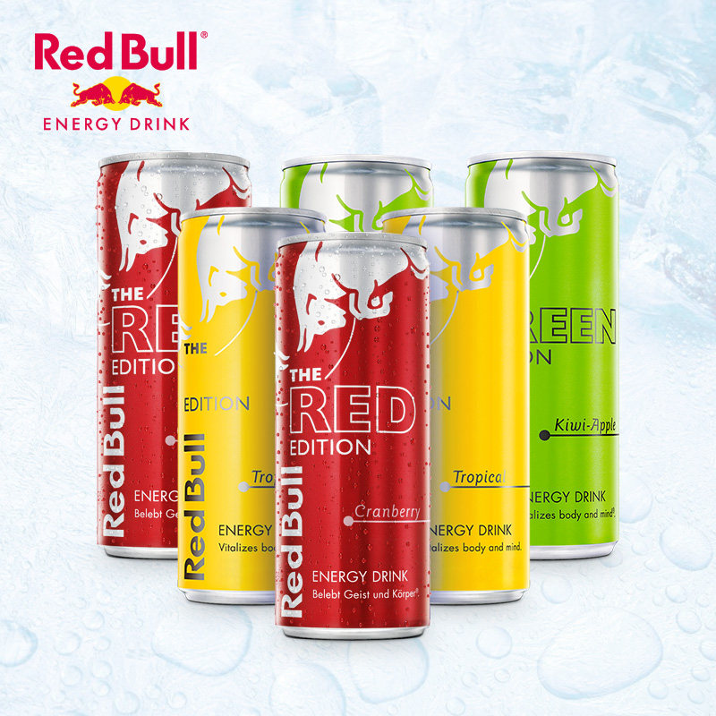 redbull红牛 奥地利进口红牛维生素功能性饮料250ml*6