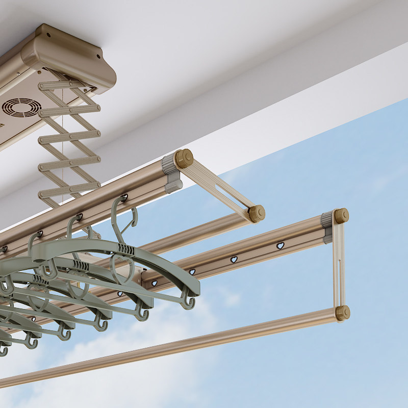 恋晴 电动晾衣架升降智能遥控自动阳台照明风干伸缩晾衣机晾衣架