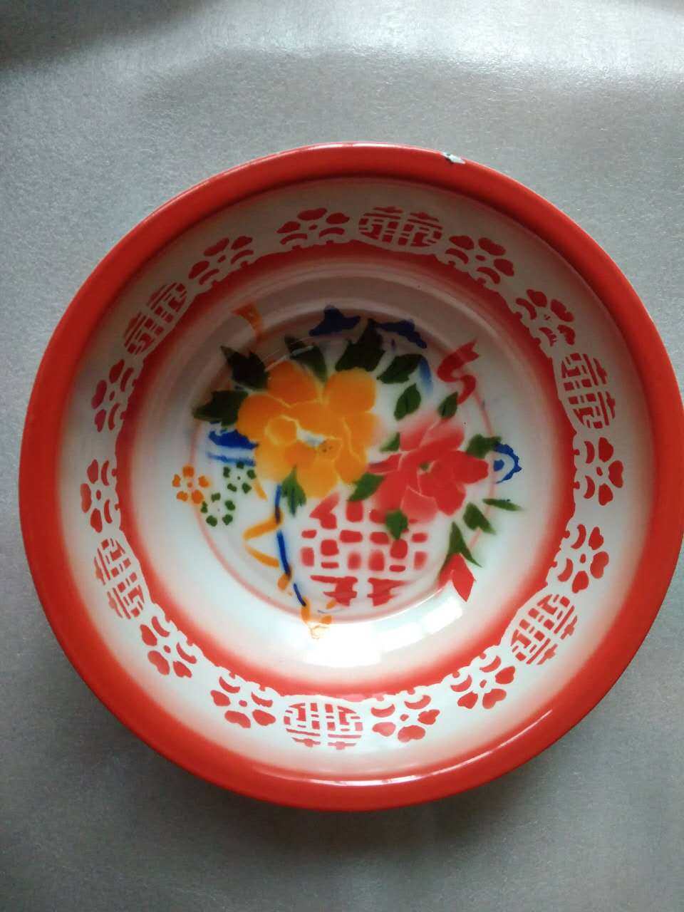 搪瓷盆 洗脸盆_次品加厚搪瓷盆 微瑕疵脸盆 面盆 洗脸盆 洗脚盆 大号