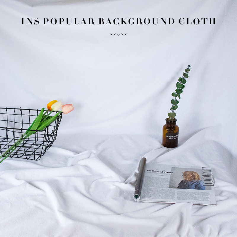 特价拍照背景布 北欧_ins拍照背景布白色纯棉布北欧式简约摄影布装饰