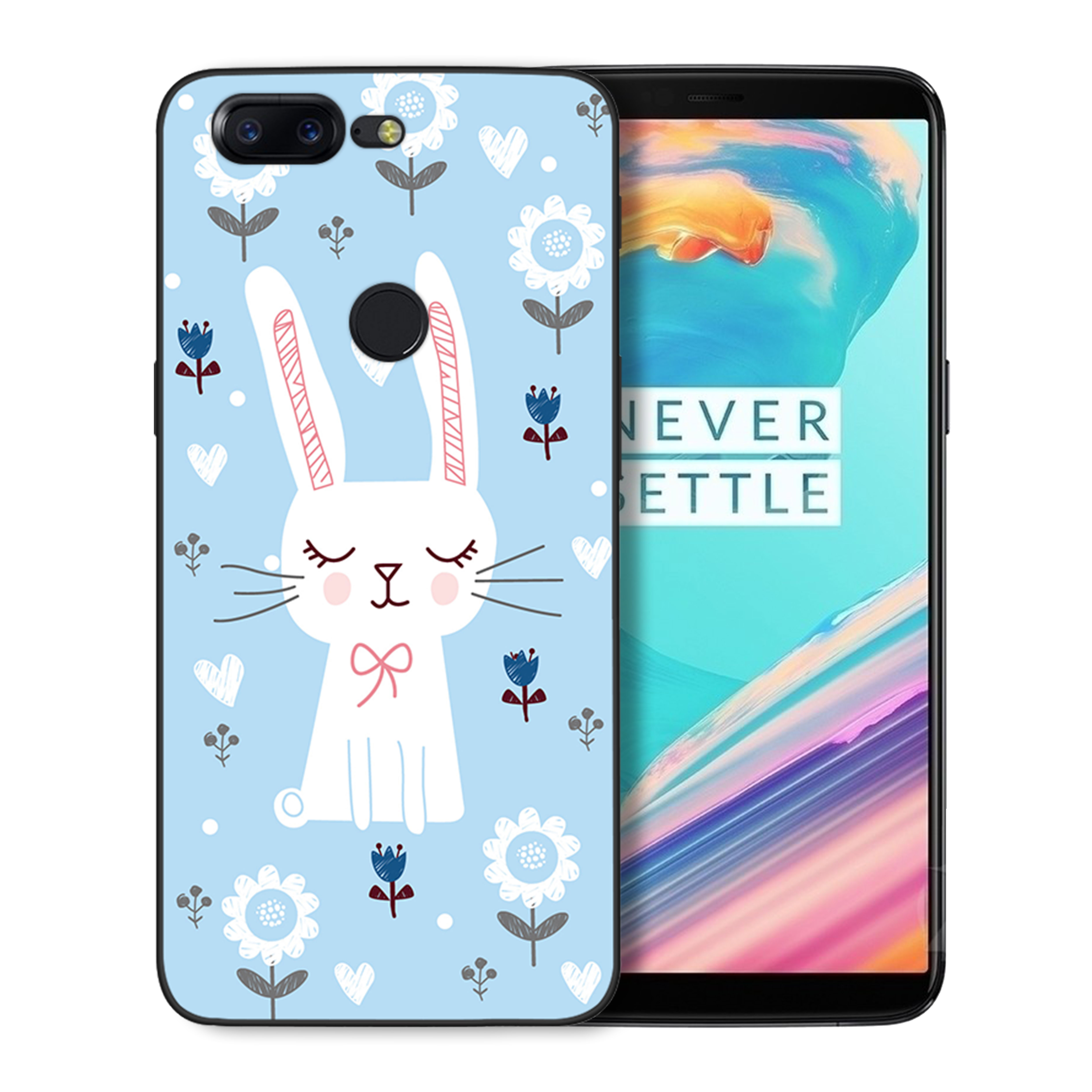 一加5t 手机壳卡通小清新男女款1 5t保护套软硅胶全包边防摔可爱